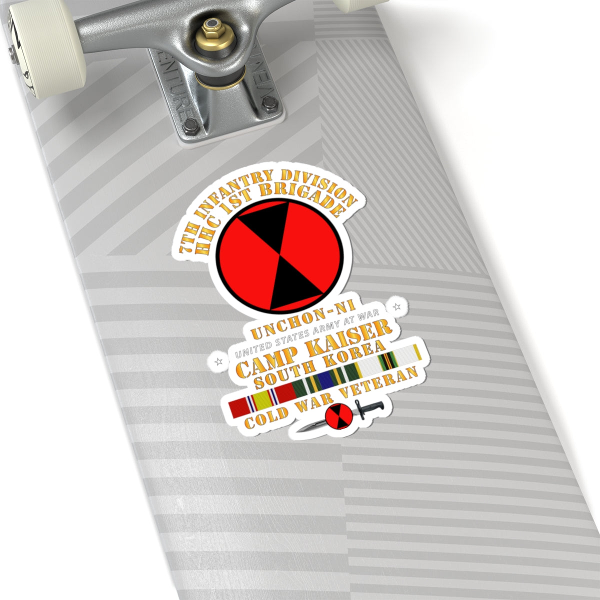 Kiss-Cut Stickers - HHC 1st Brigade - 7th ID - Camp Kaiser Korea - Unchon-Ni