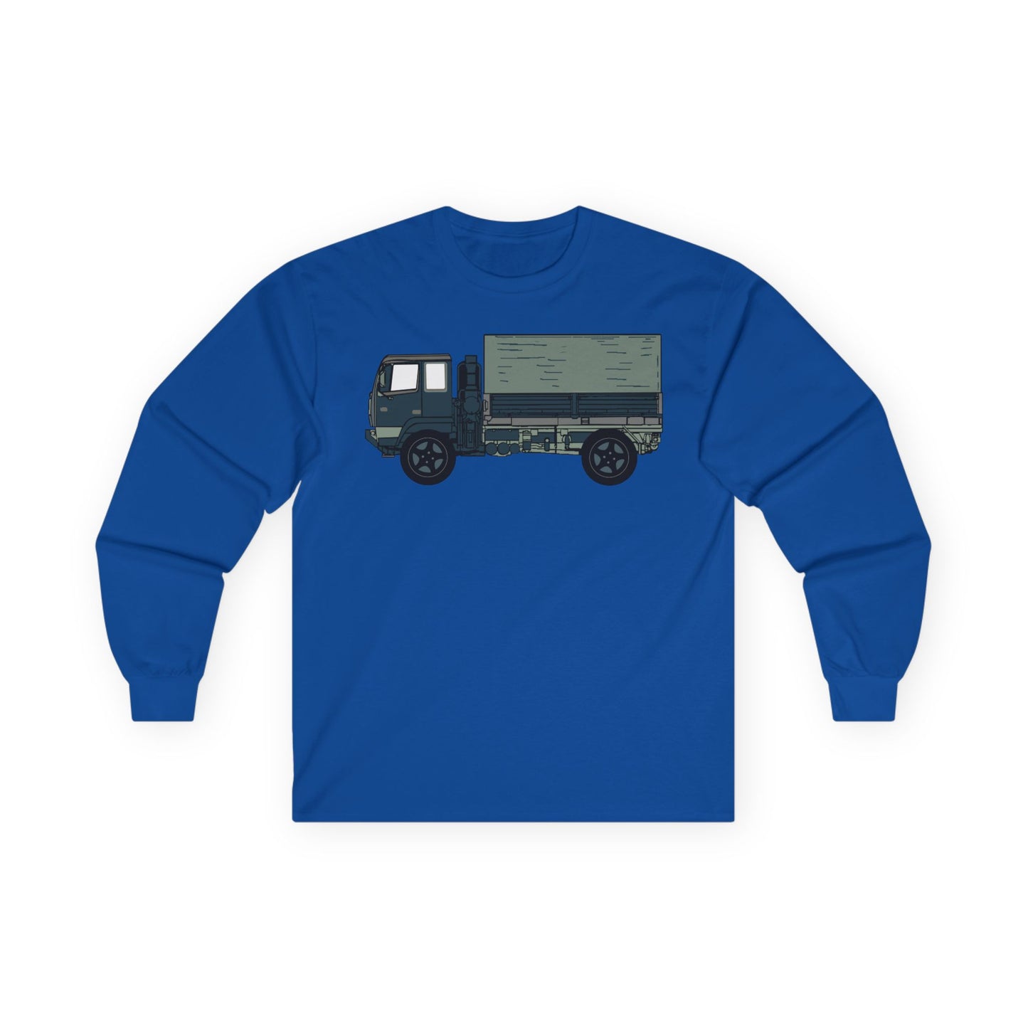 Unisex Ultra Cotton Long Sleeve Tee - Vehicle - LMTV - M1078 - Side X 300