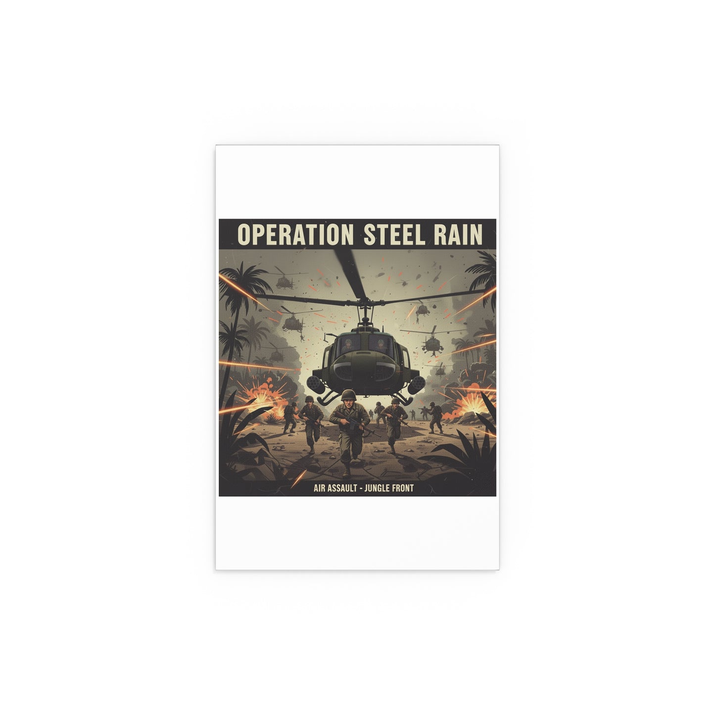 Indoor and Outdoor Silk Posters - Air Assault - Vietnam - Operation Steel Rain