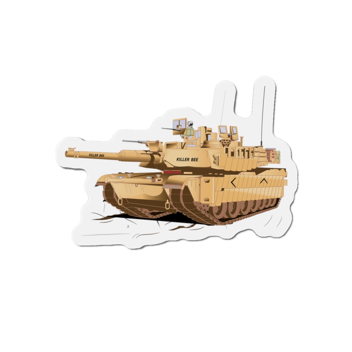 Die-Cut Magnets - M1A1 - Abrams Tank