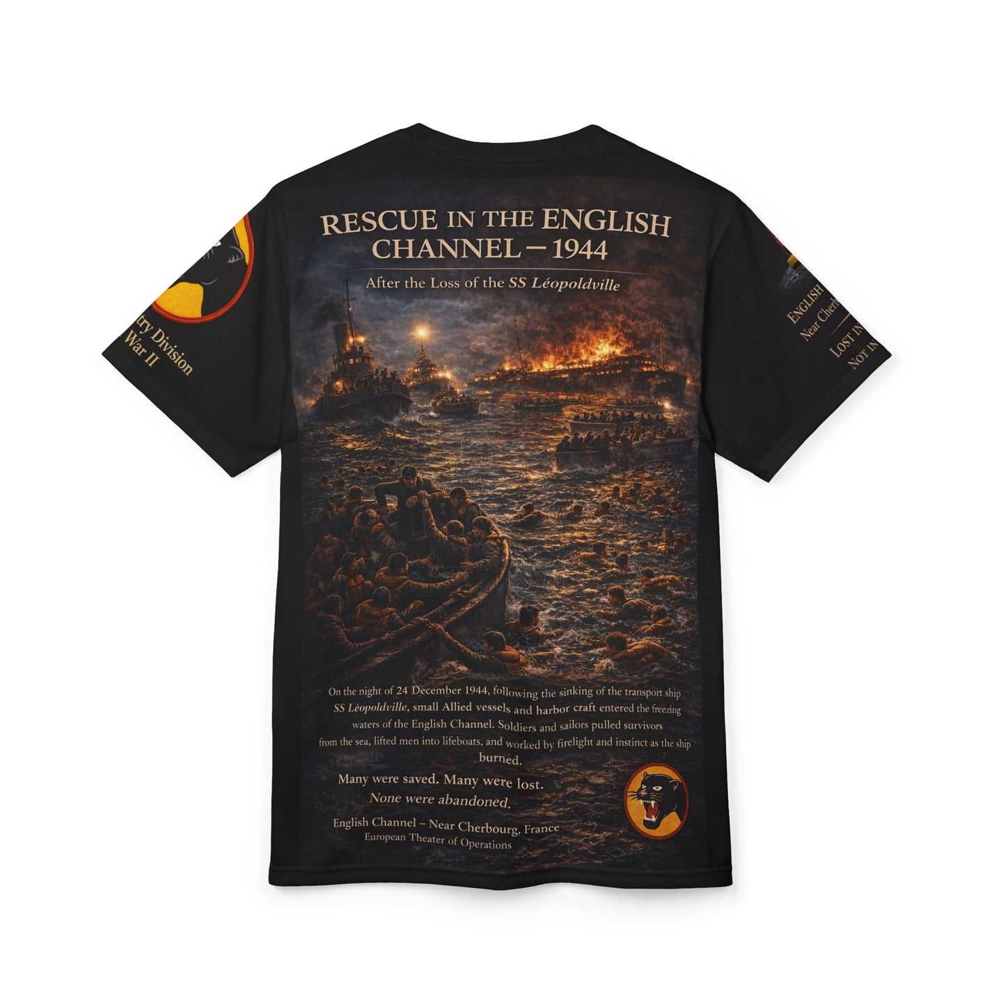 66th Infantry Division "Black Panther" Tribute Tee — Rescue at Sea