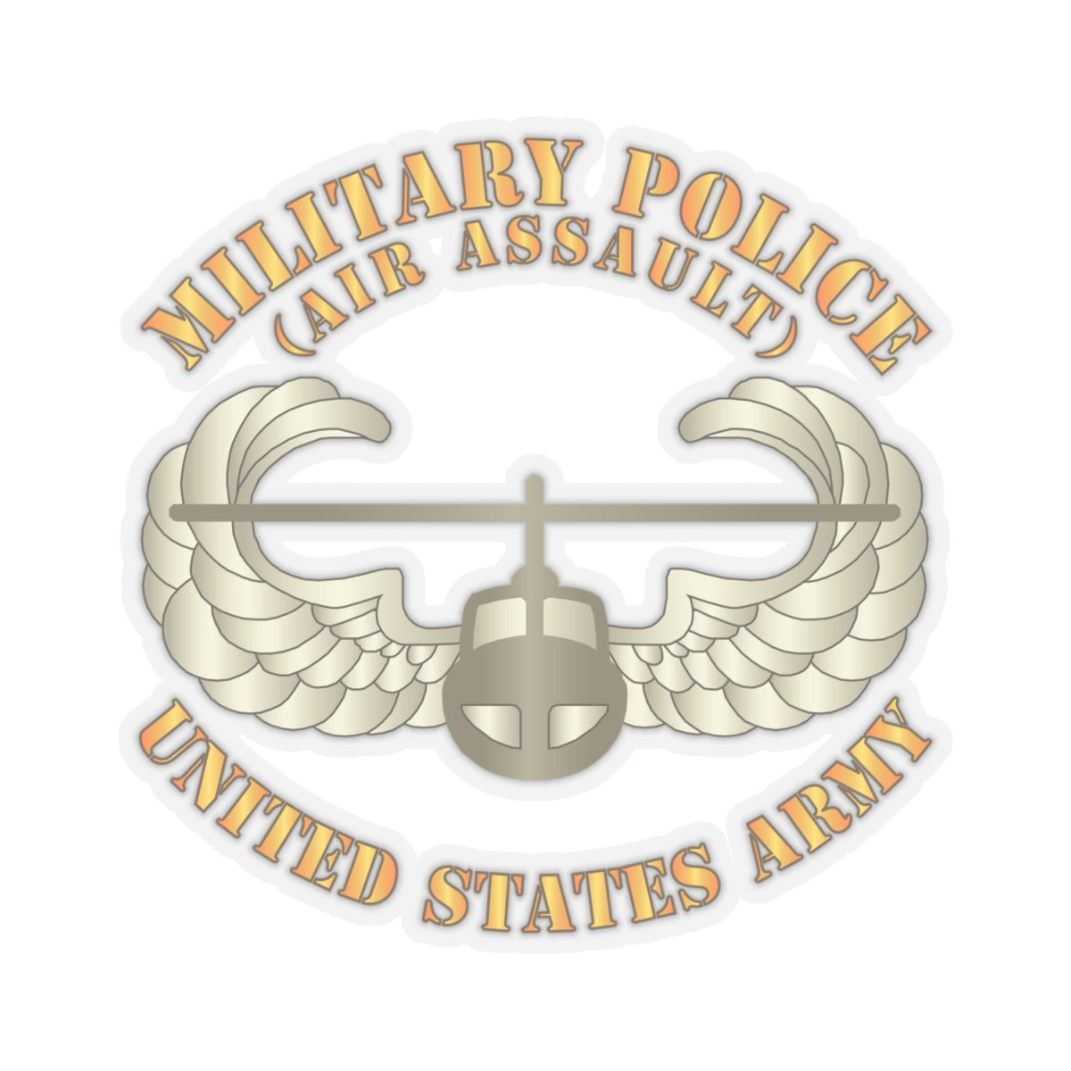 Kiss-Cut Stickers - Military Police w Air Assault Badge