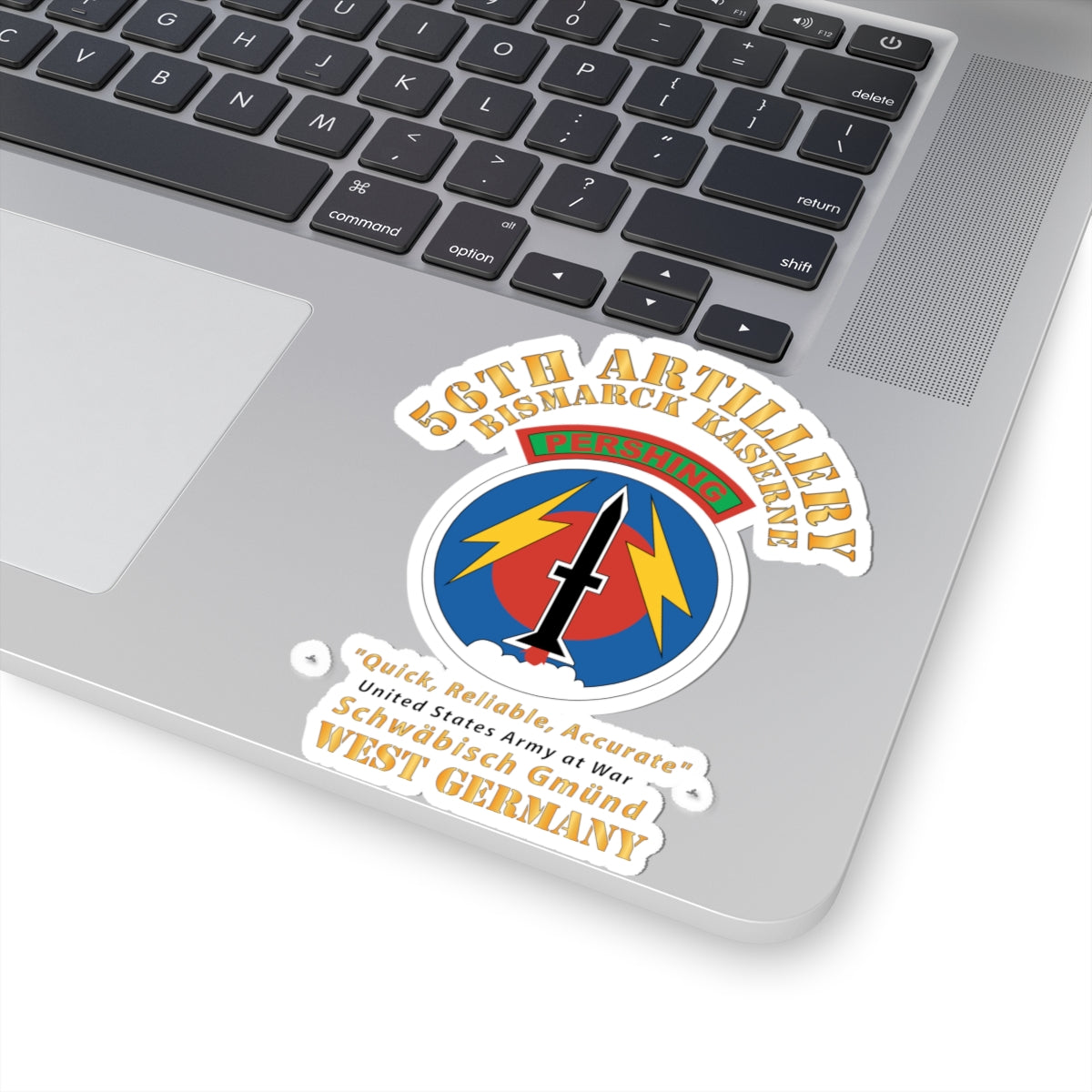 Kiss-Cut Stickers - 56th Artillery Command - Pershing - Bismarck Kaserne