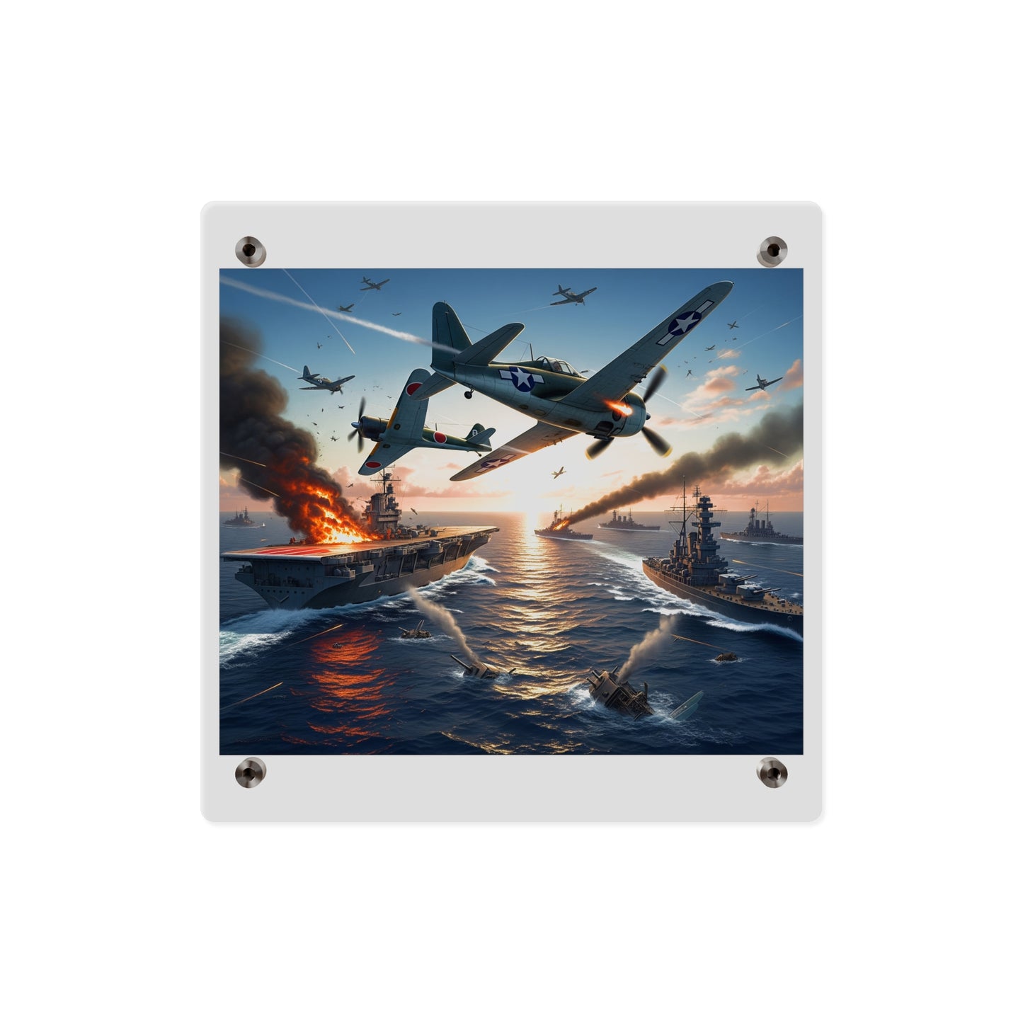 Acrylic Wall Art Panel - Battle of Midway
