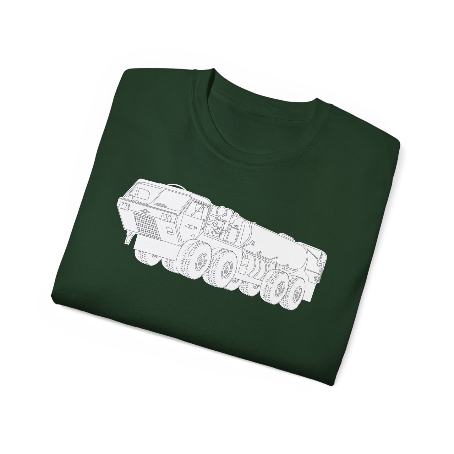 Unisex Ultra Cotton Tee - Vehicle - Fuel Truck - Front Left Oblique X 300