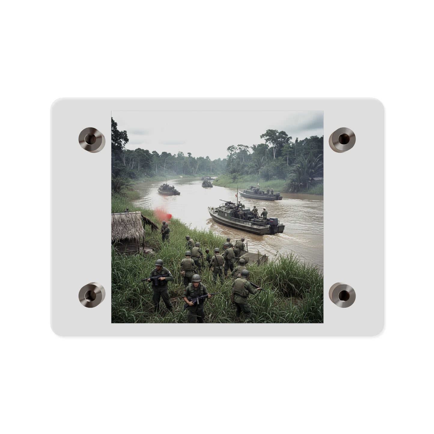Acrylic Wall Art Panel - MRF - 9th Infantry in the Mekong - Vietnam
