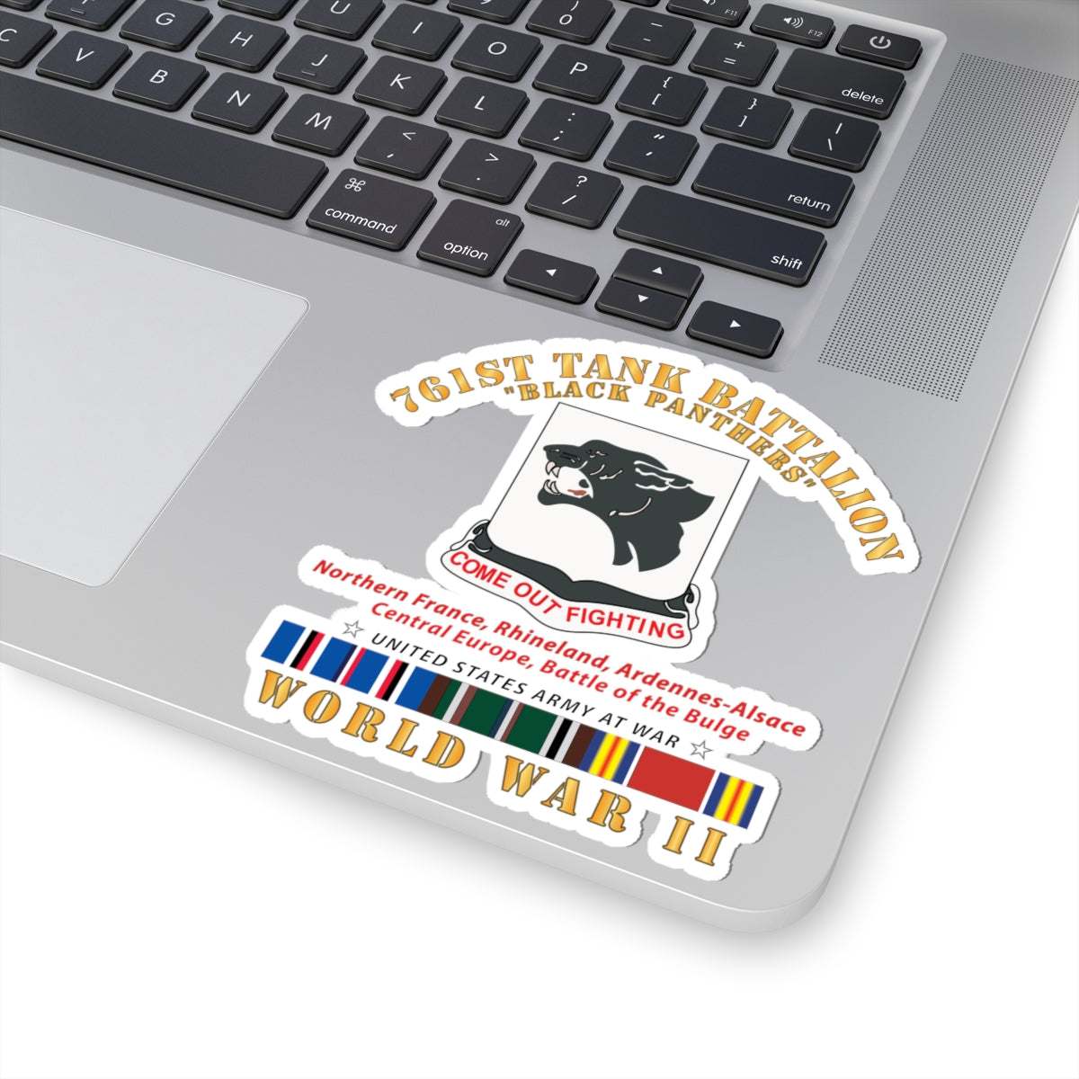 Kiss-Cut Stickers - 761st Tank Battalion - Black Panthers - WWII EU SVC