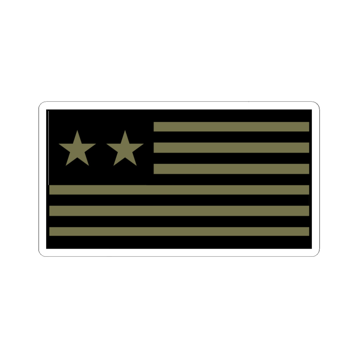 Kiss-Cut Stickers - Flag - Western Forces - 2 Star Flag wo Txt - OD Subdued
