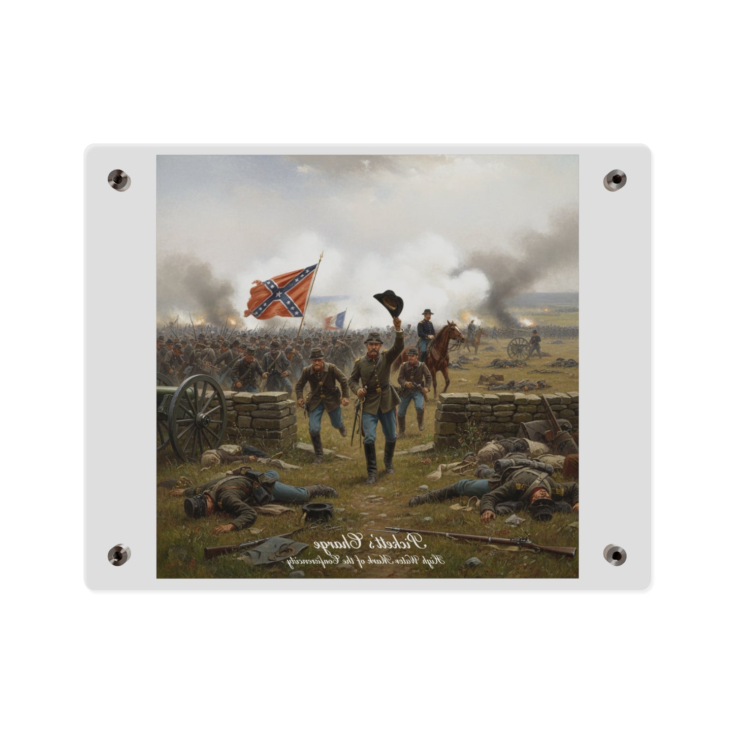 Acrylic Wall Art Panel - Picketts Charge with Hat