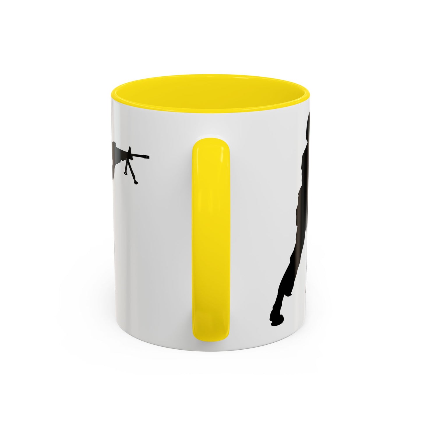 Accent Coffee Mug (11oz & 15oz) - Army - Soldier - MG Assault - Silhouette X 300