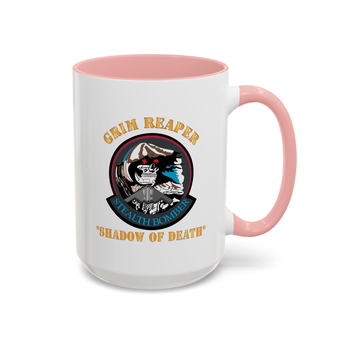 Accent Coffee Mug (11oz & 15oz) - Vehicle - M915 Tractor with M872 - 40 Ft Container - Side X 300