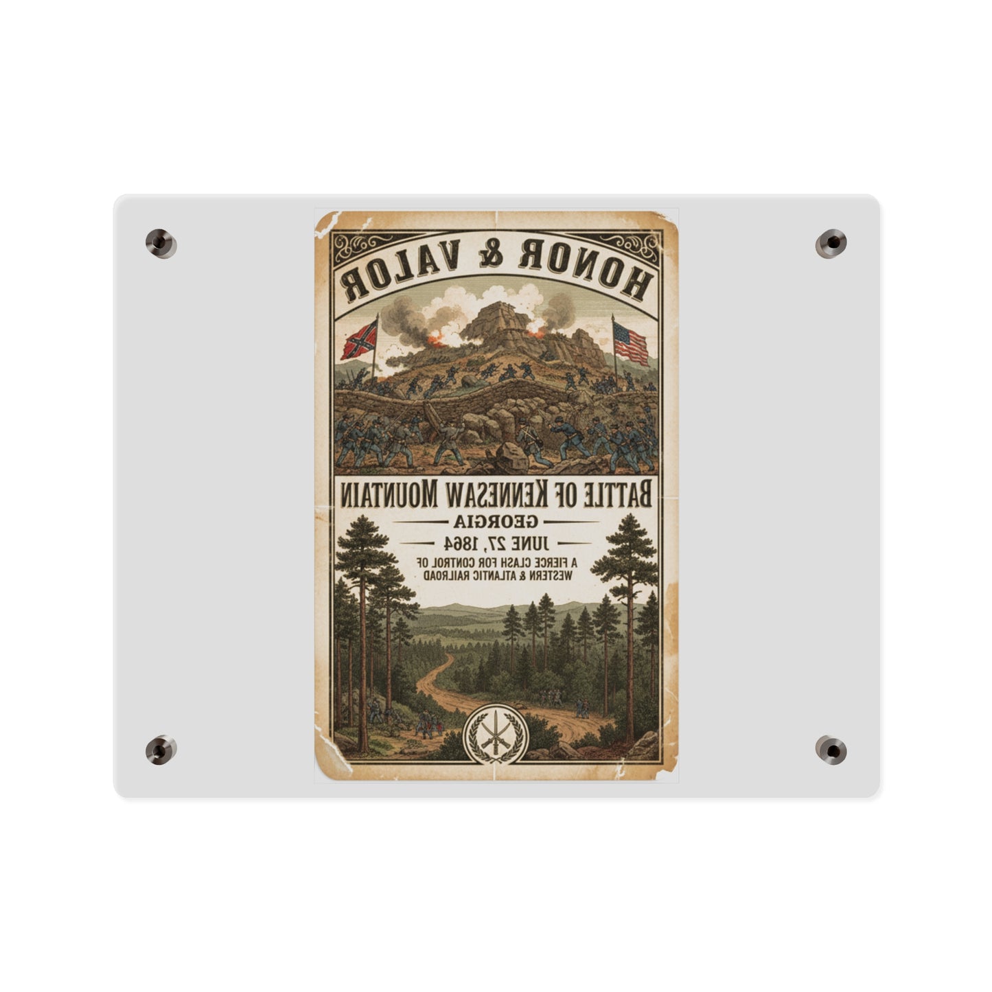 Acrylic Wall Art Panel - Battle of Kennesaw Mountain