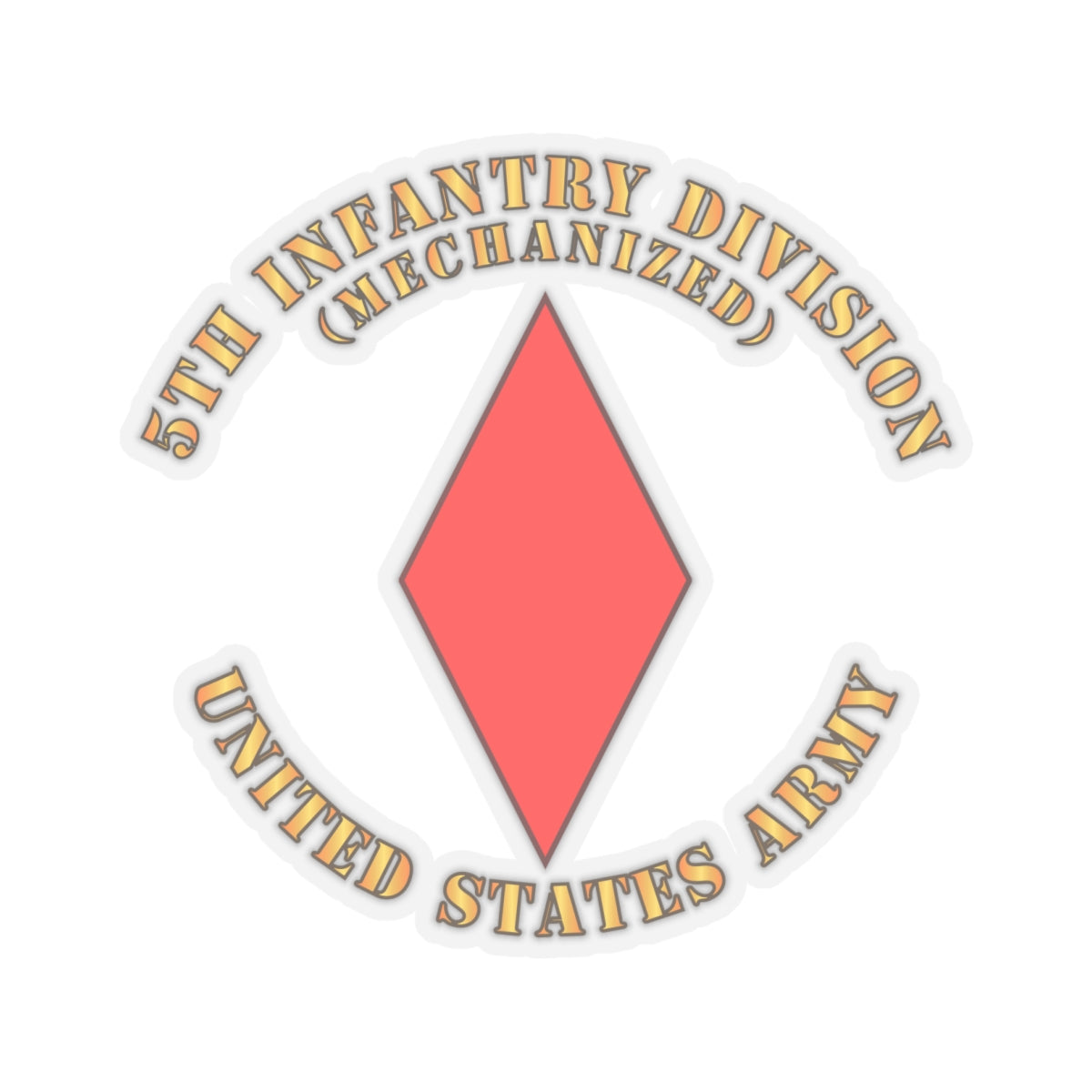 Kiss-Cut Stickers - 5th Infantry Division