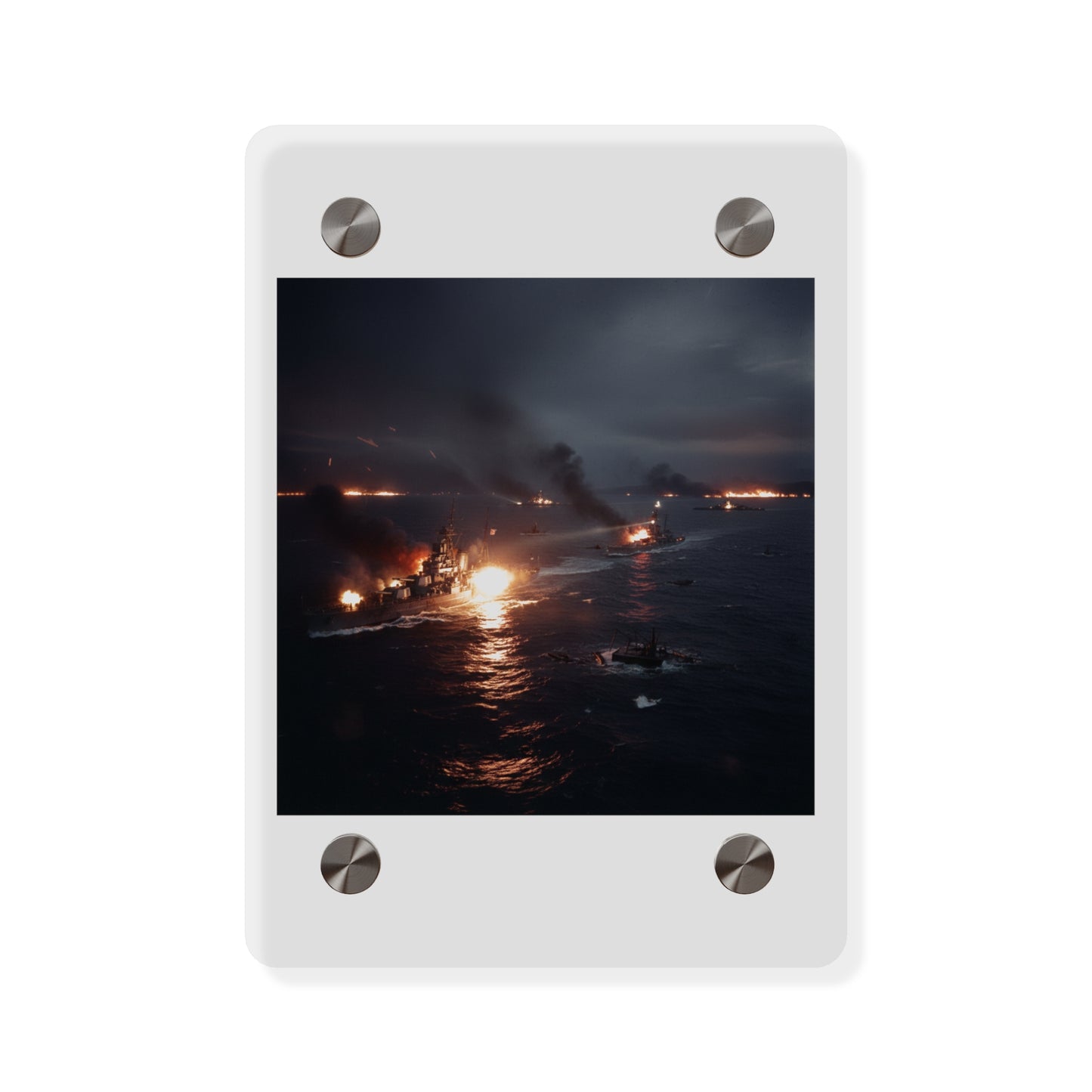 Acrylic Wall Art Panel - WWII Suda Straights Battle