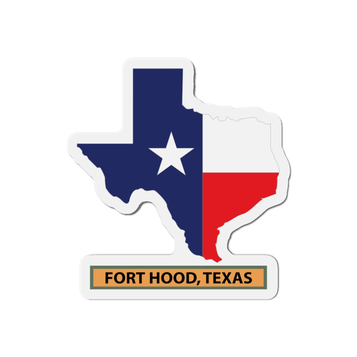 Die-Cut Magnets - Fort Hood, Texas