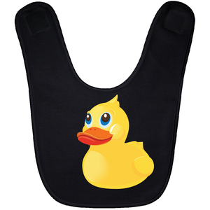 Yellow Rubber Duck - Oblique Left Front Baby Bib