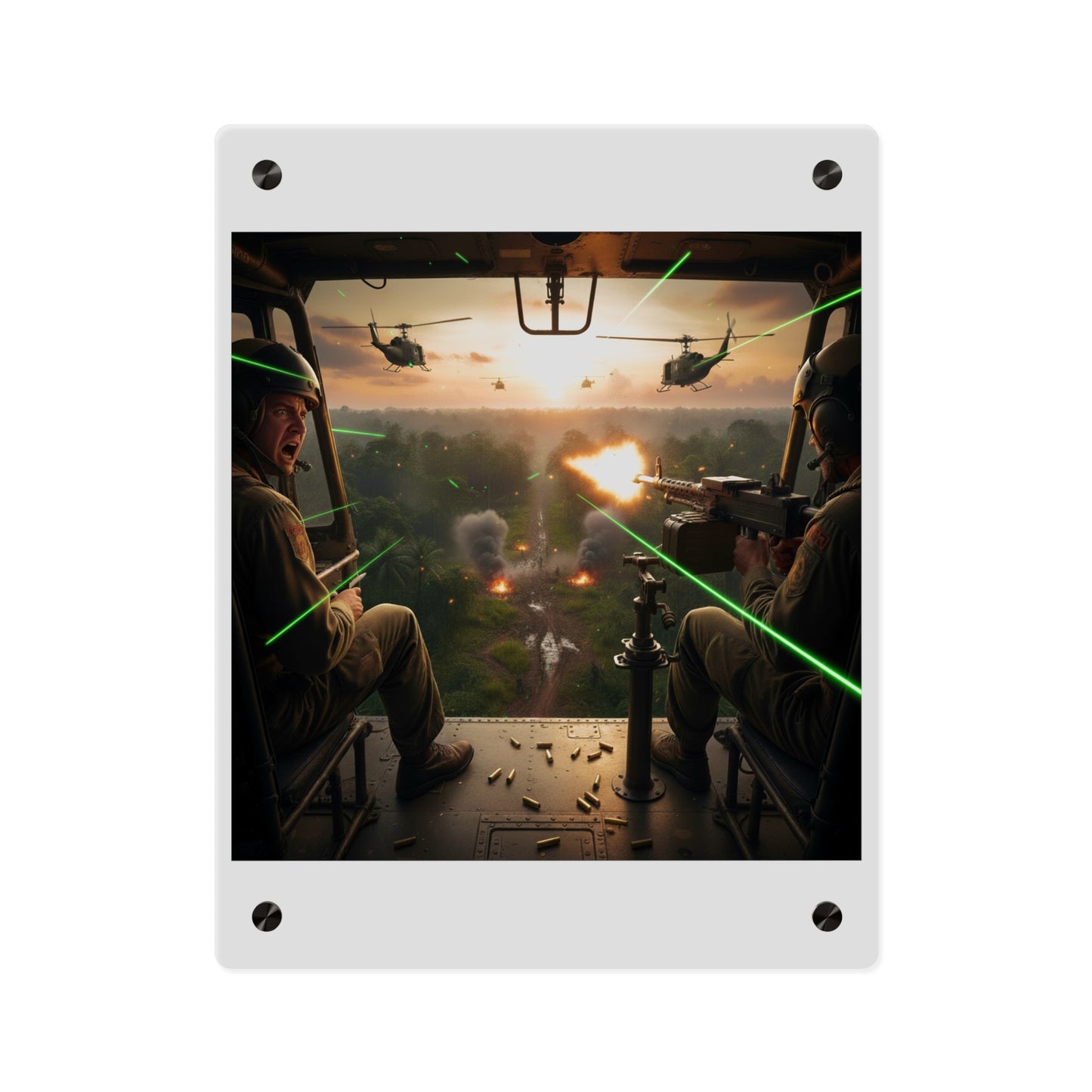 Acrylic Wall Art Panel - VIetnam Hot LZ from Side Door