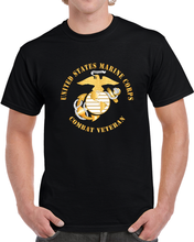 Load image into Gallery viewer, Usmc - Combat Veteran X 300 T Shirt
