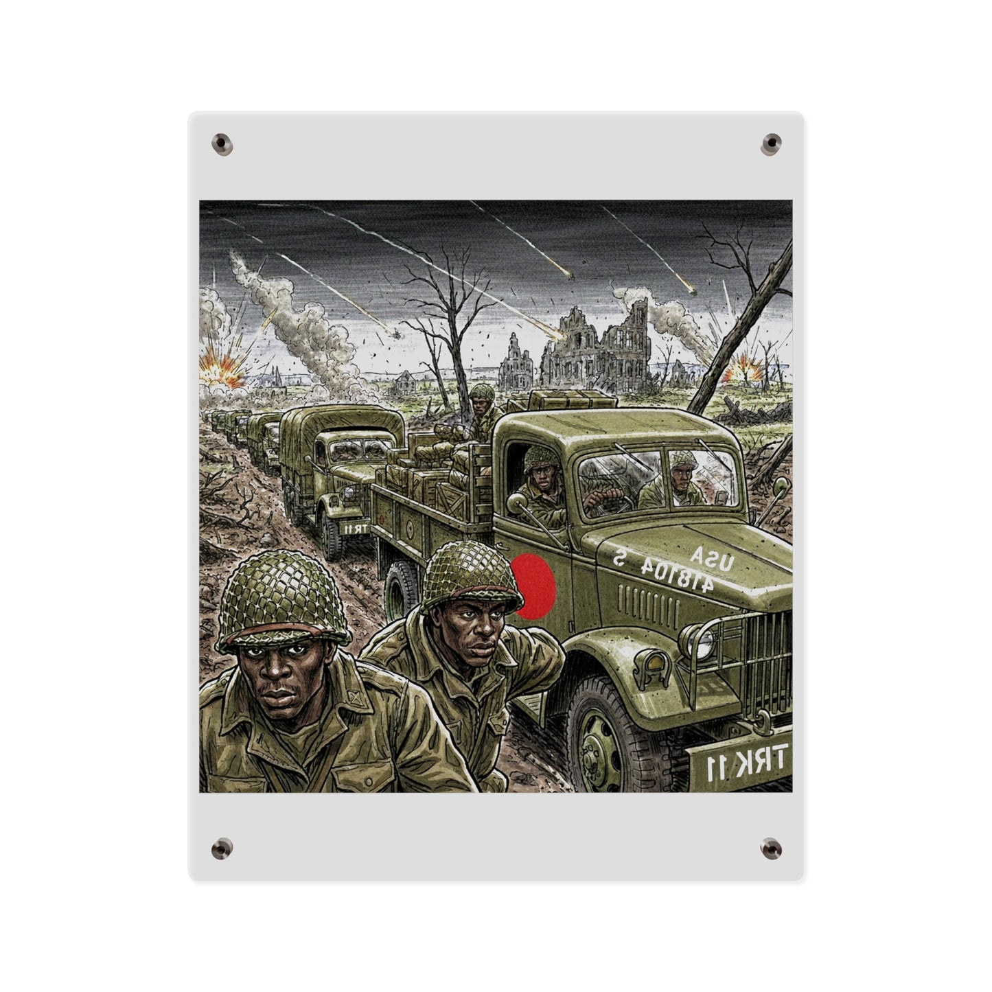 Acrylic Wall Art Panel - RedBall Express w RB