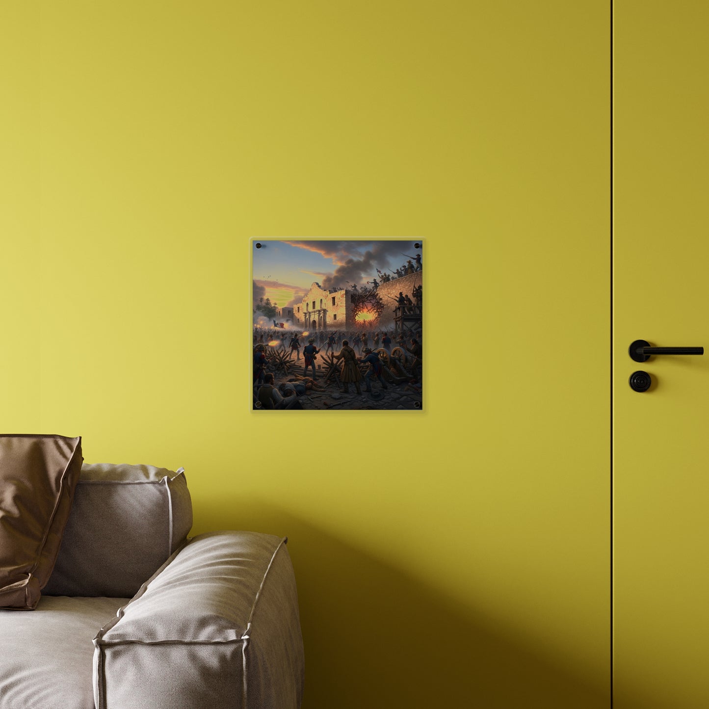 Acrylic Wall Art Panel - Battle of the Alamo