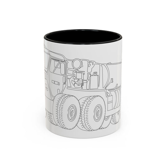 Accent Coffee Mug (11oz & 15oz) - Vehicle - Fuel Truck - Front Left Oblique X 300