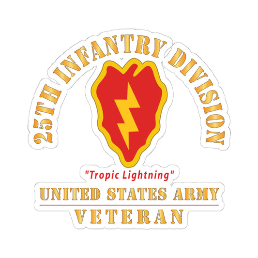 Kiss-Cut Stickers - SSI - 25th Infantry Division - Tropic Lightning - US Army Veteran X 300