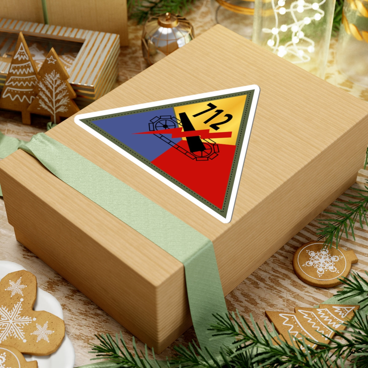 Kiss-Cut Stickers - 712th Tank Battalion SSI