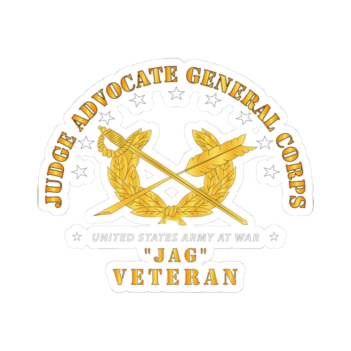 Kiss-Cut Stickers - JAG Branch Veteran