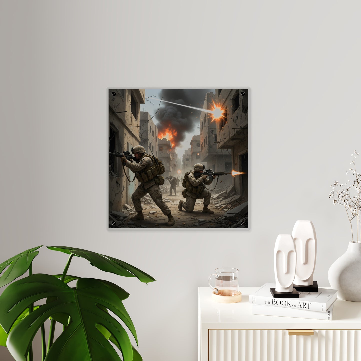 Acrylic Wall Art Panel - Marines in  the 2nd Battle of Fallujah
