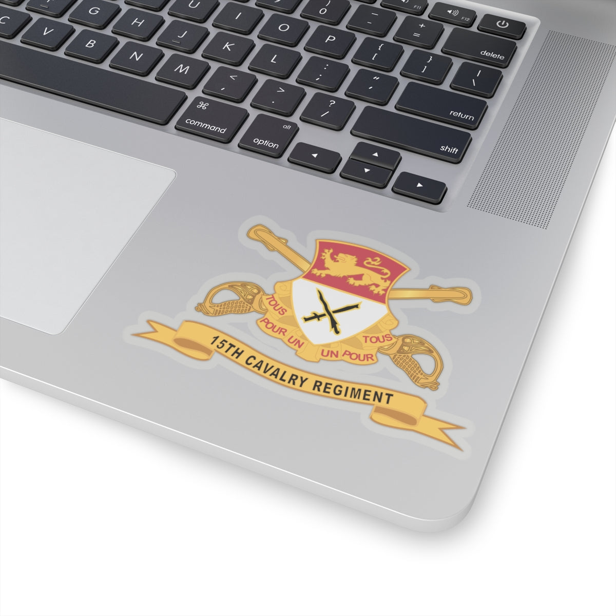 Kiss-Cut Stickers - 15th Cavalry Regiment w Br - Ribbon