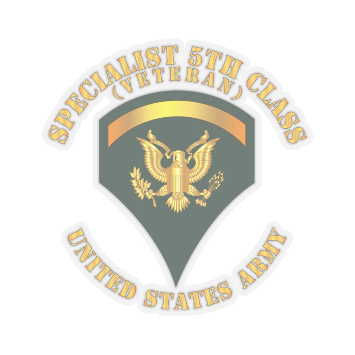 Kiss-Cut Stickers - Specialist 5th Class - SP5 - Veteran