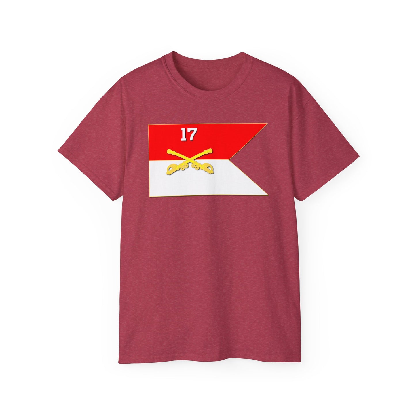 Unisex Ultra Cotton Tee - 17th Cavalry Guidon