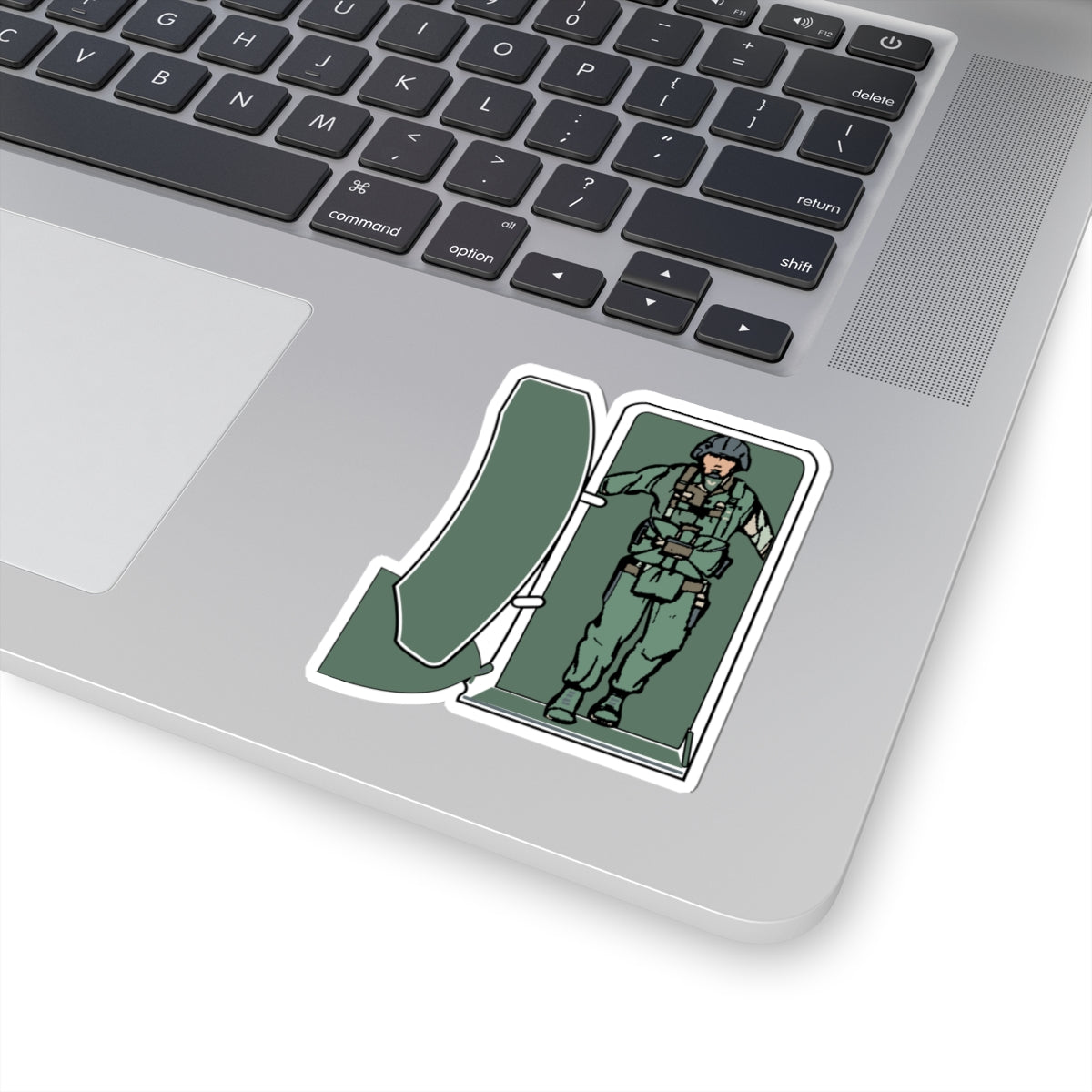 Kiss-Cut Stickers - Airborne - JM Door Check X 300