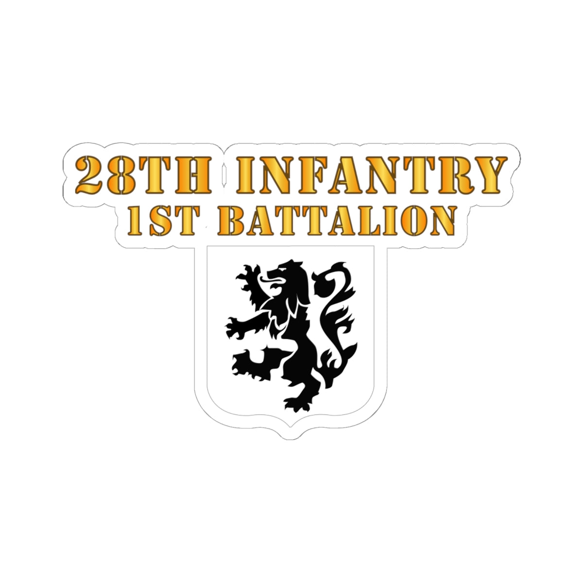 Kiss-Cut Stickers - 1st Battalion 28th Infantry