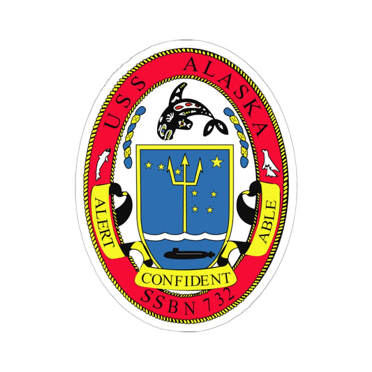 Kiss-Cut Stickers - Navy - USS Alaska (SSBN 732) wo Txt