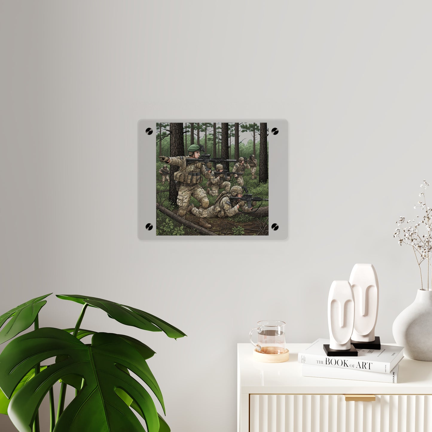 Acrylic Wall Art Panel - Special Forces training at McKall