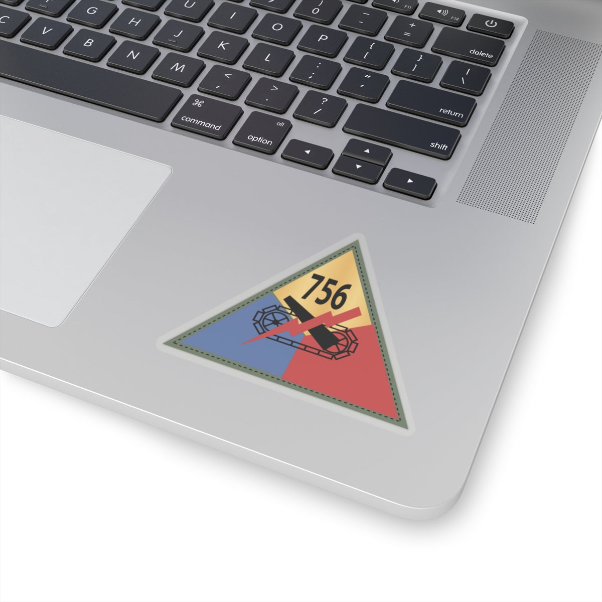 Kiss-Cut Stickers - 756th Tank Battalion SSI X 300