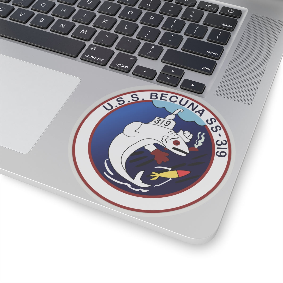 Kiss-Cut Stickers - Navy - USS Becuna (SS-319) wo Txt