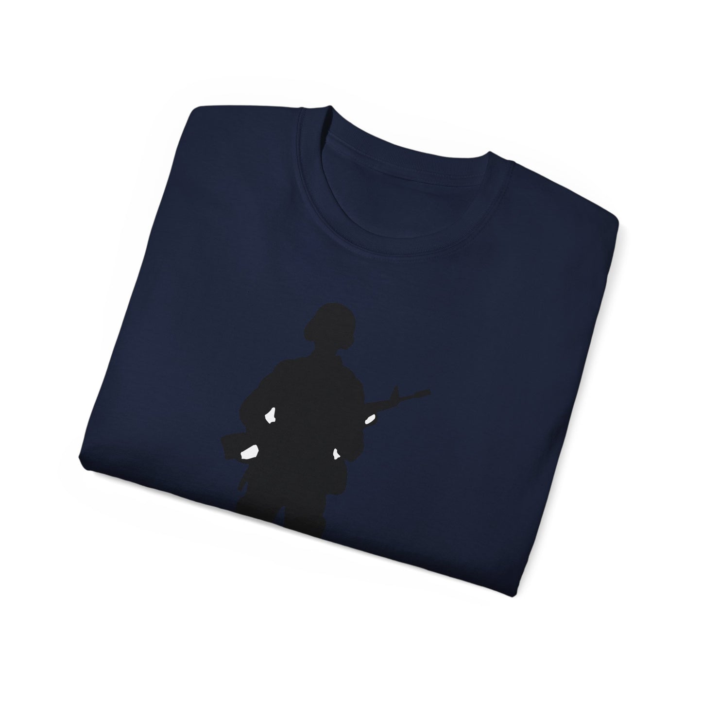 Unisex Ultra Cotton Tee - Army - Soldier - Silhouette X 300
