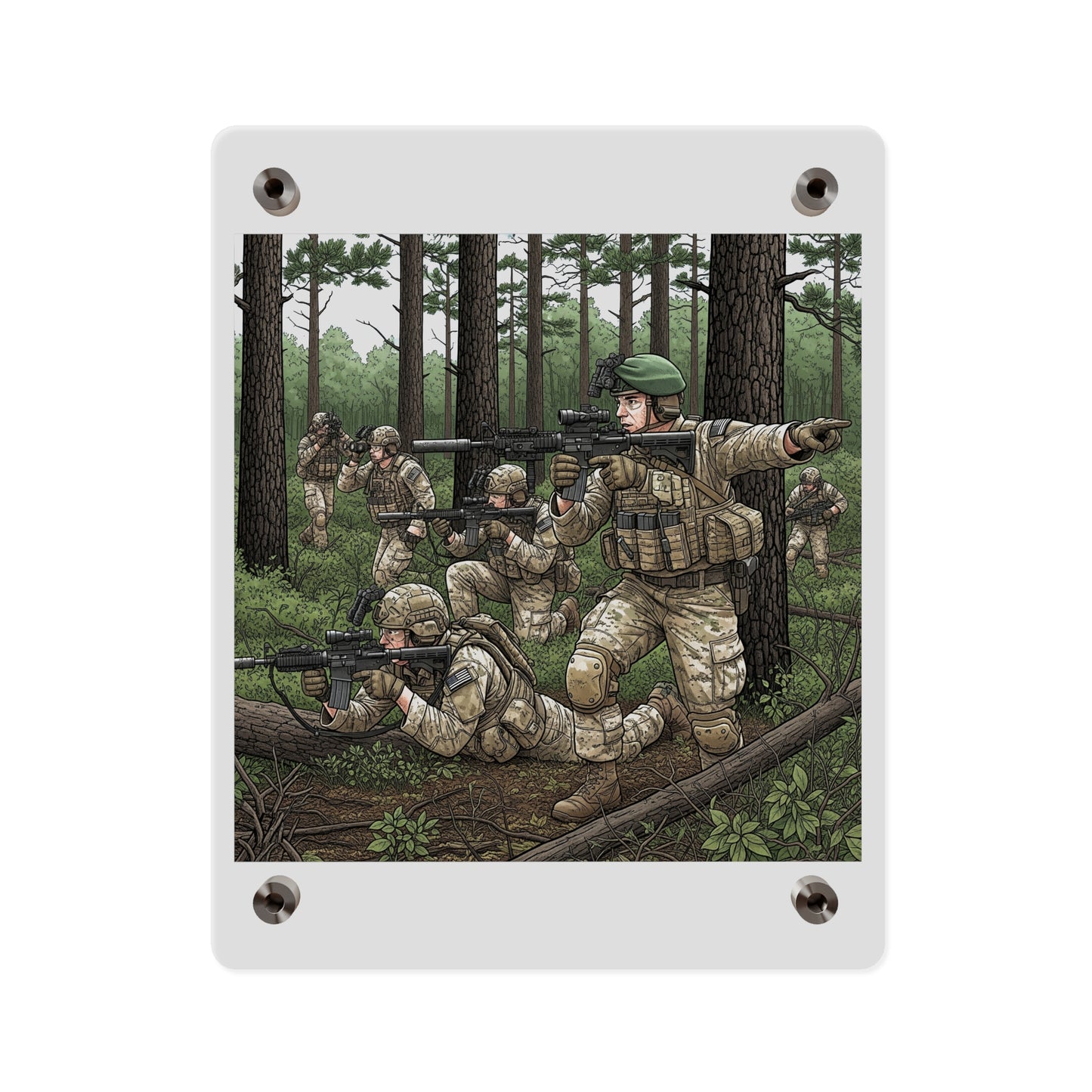 Acrylic Wall Art Panel - Special Forces training at McKall