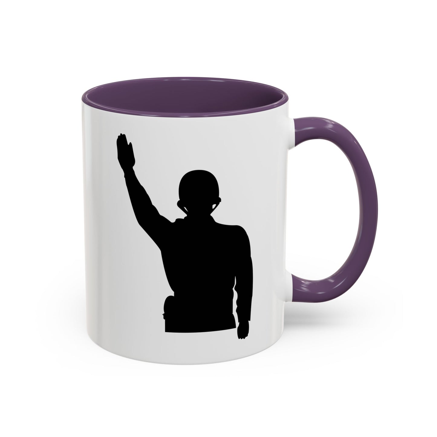 Accent Coffee Mug (11oz & 15oz) - Army - Soldier - Halt - Silhouette X 300