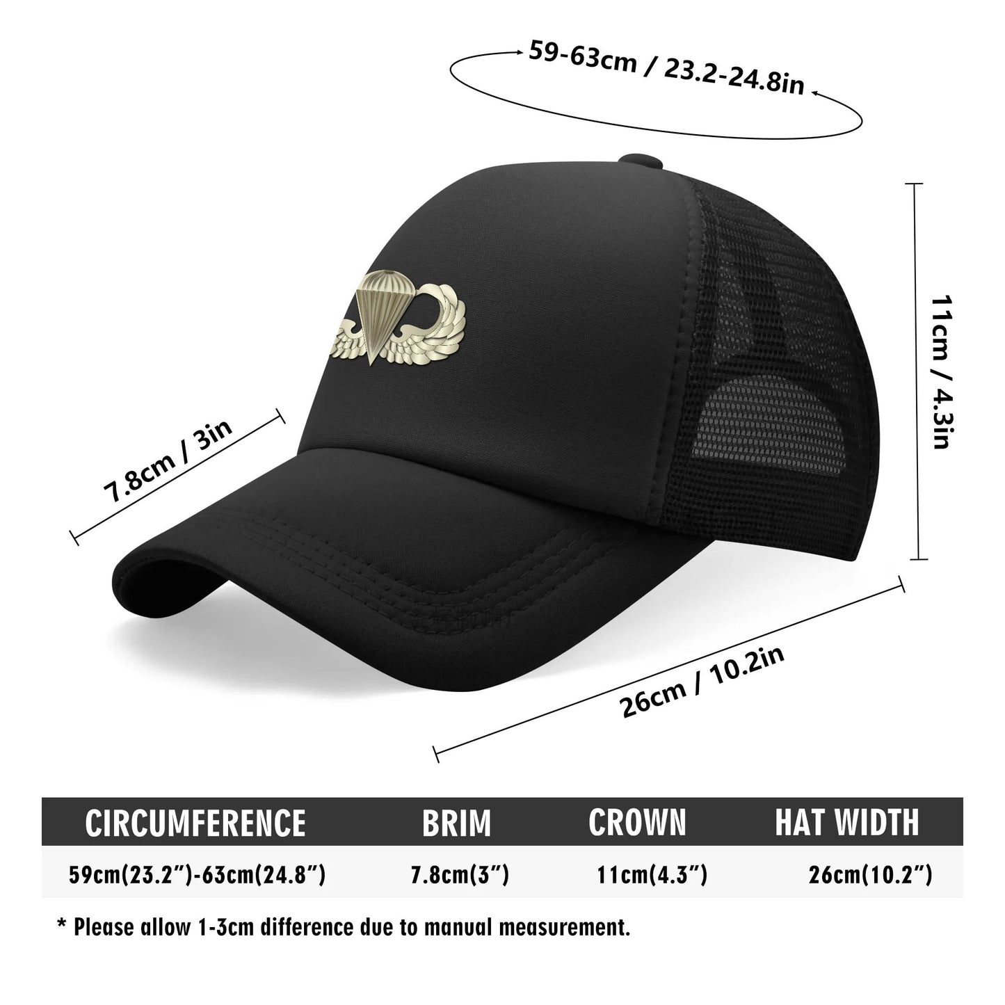 Breathable Mesh Baseball Cap Summer Hat with Front Printed