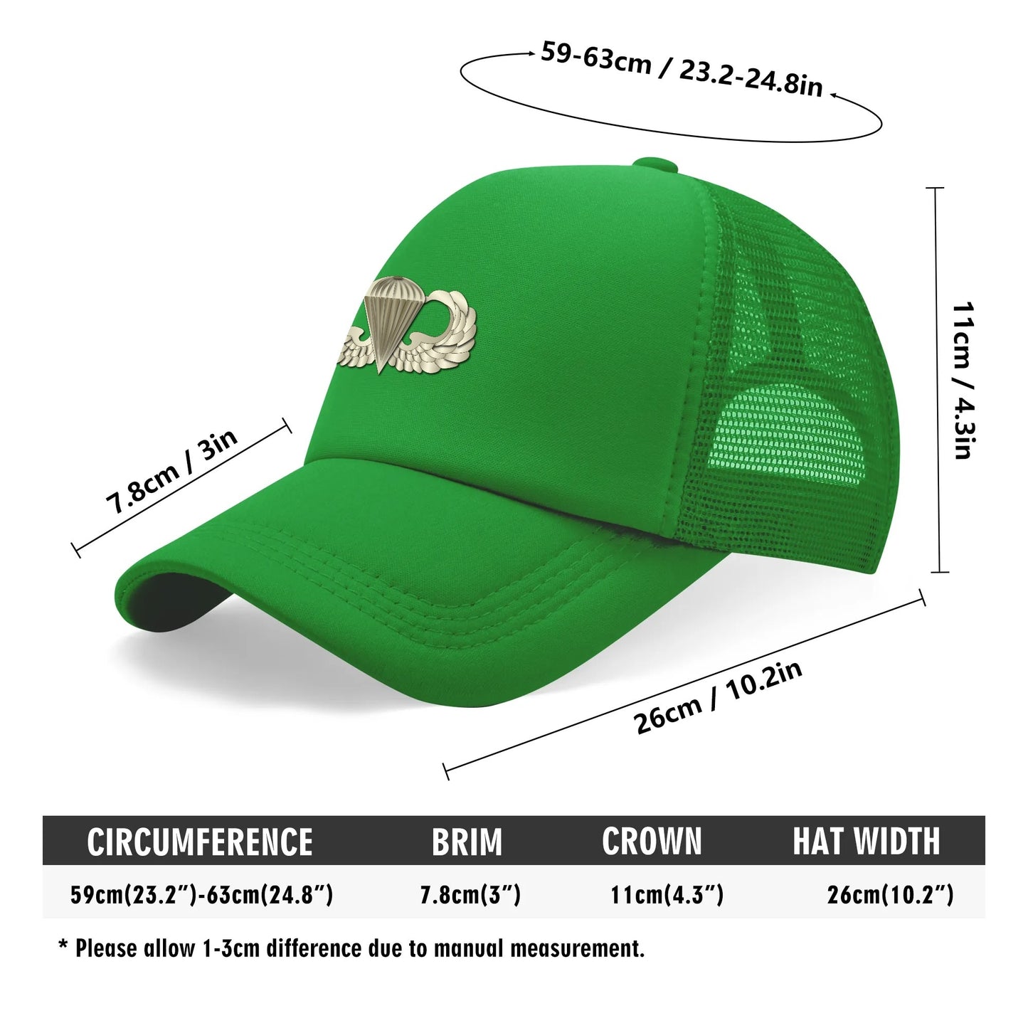 Breathable Mesh Baseball Cap Summer Hat with Front Printed