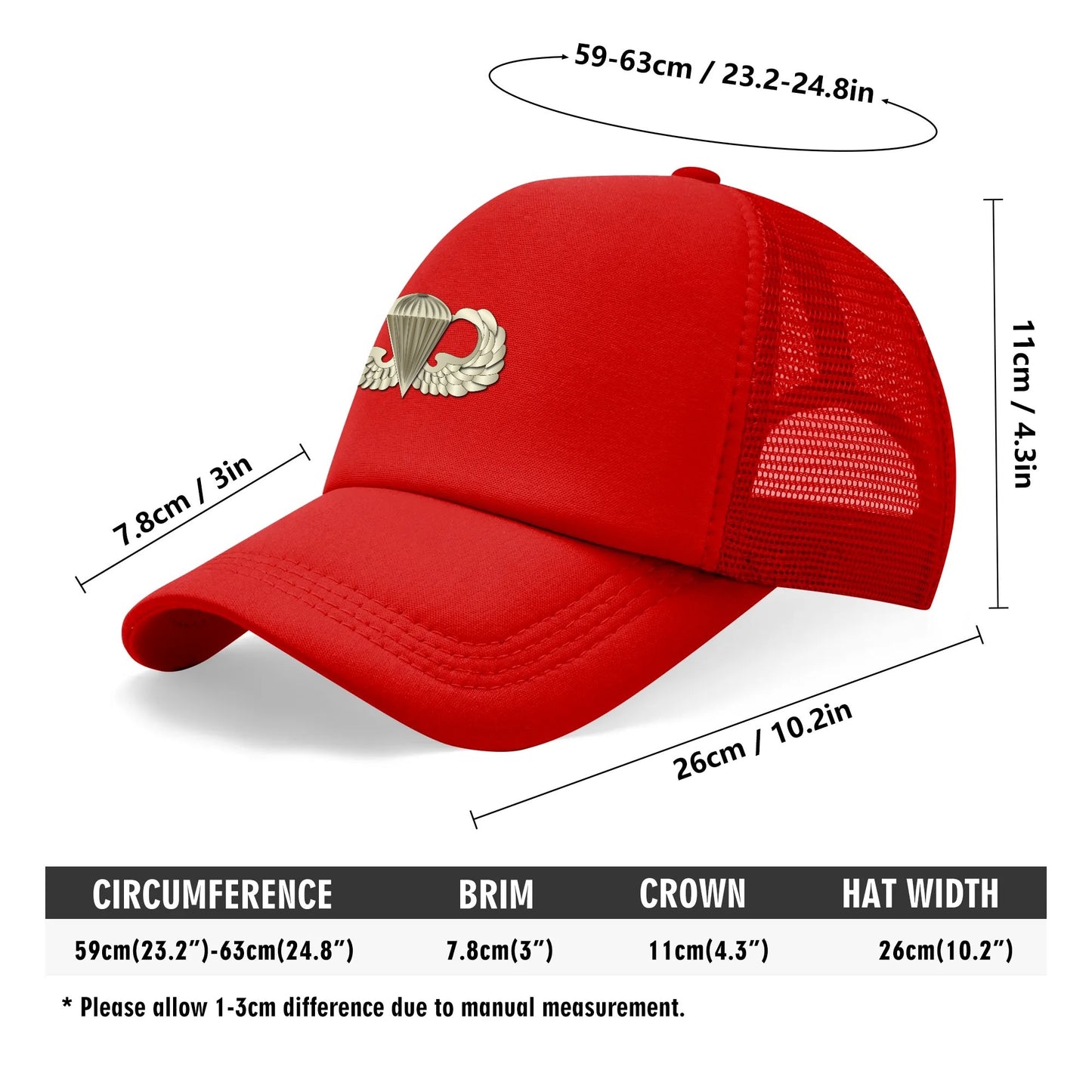 Breathable Mesh Baseball Cap Summer Hat with Front Printed