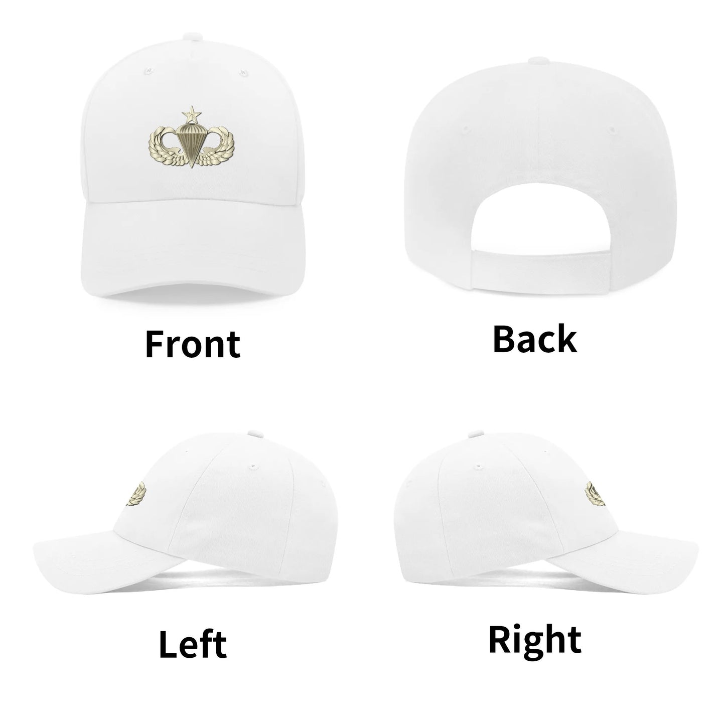 Custom Outdoor Baseball Cap Sun Hat with Front Printed