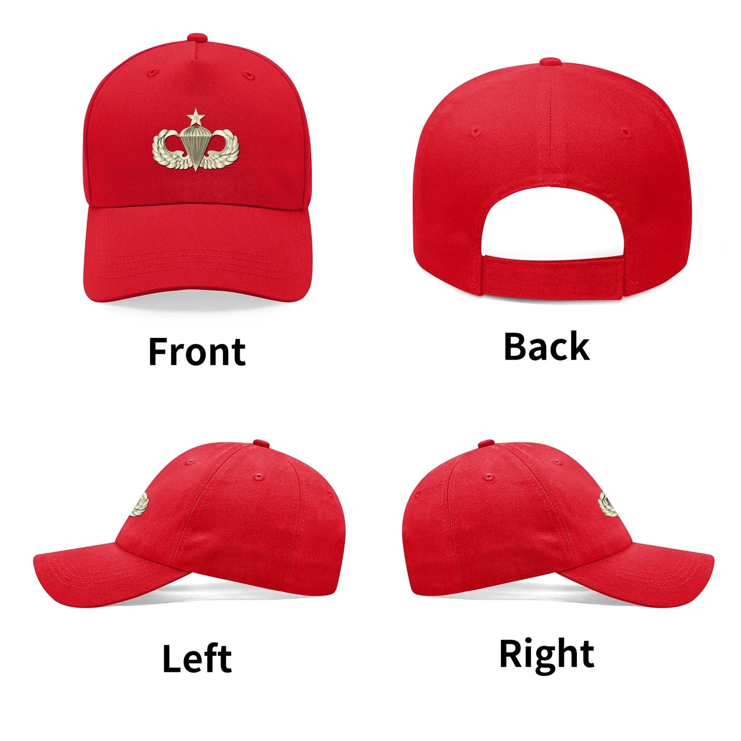 Custom Outdoor Baseball Cap Sun Hat with Front Printed