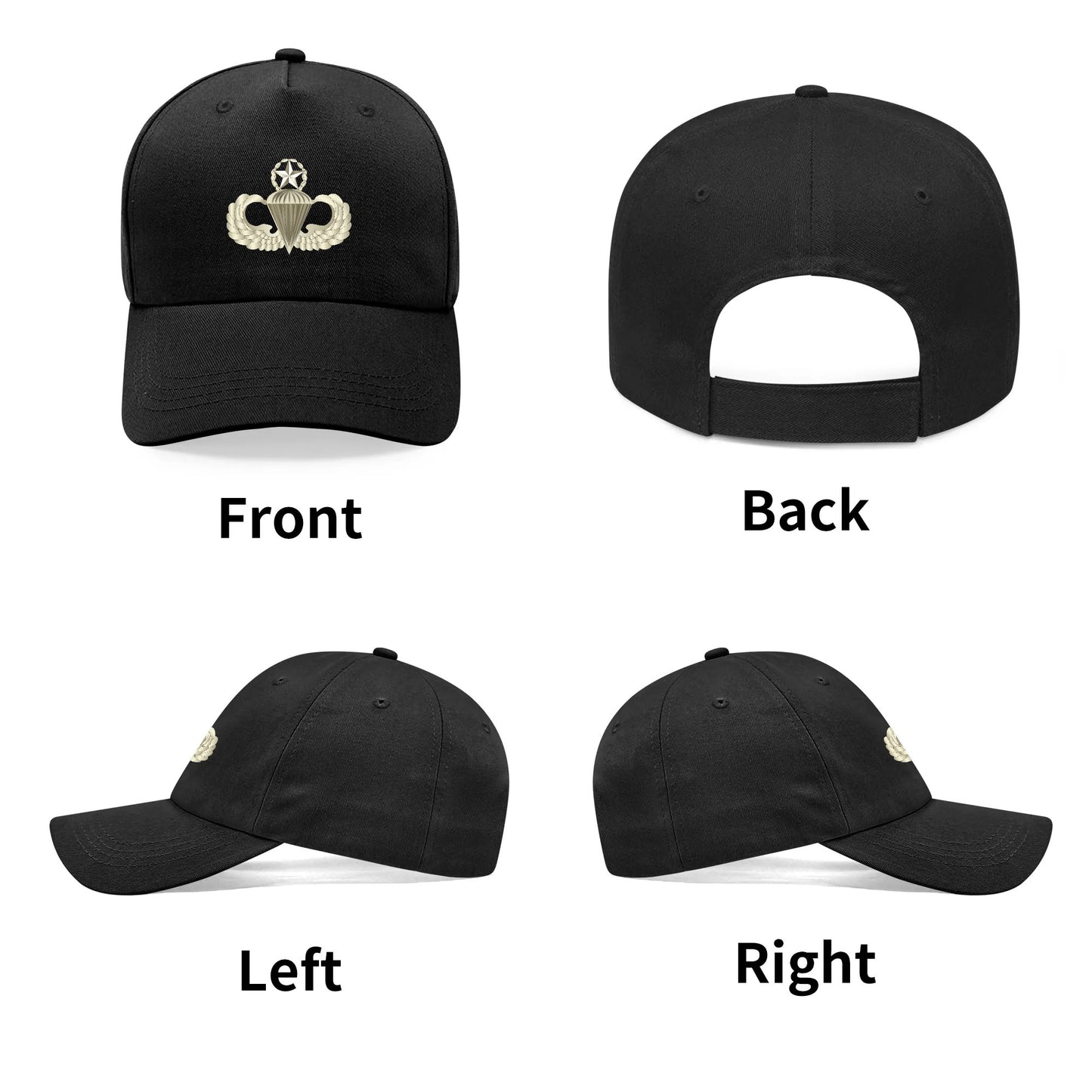 Custom Outdoor Baseball Cap Sun Hat with Front Printed