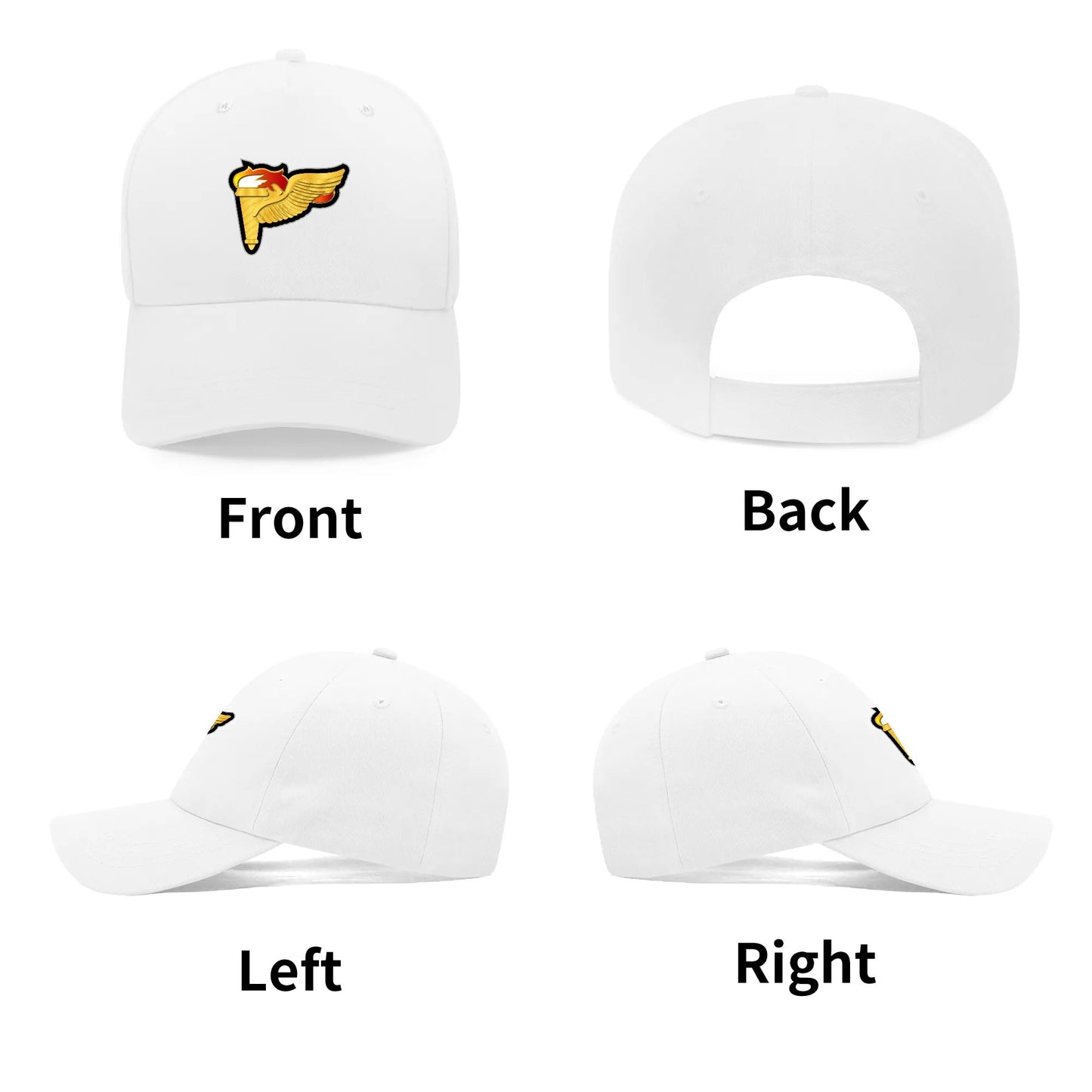 Custom Outdoor Baseball Cap Sun Hat with Front Printed