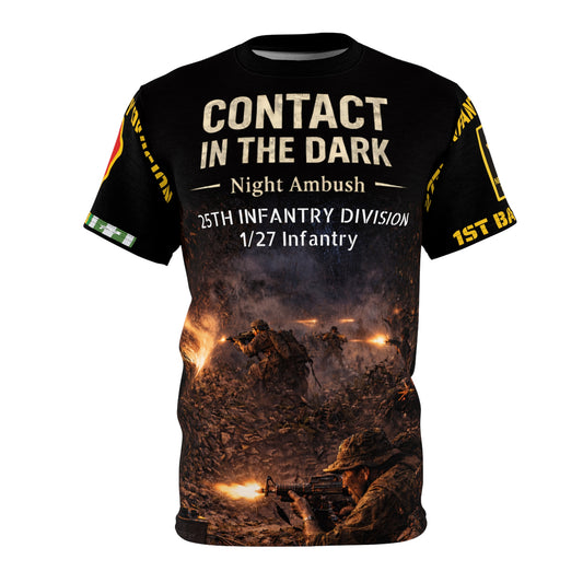 Night Ambush 25th Infantry Division 1/27th Infantry All-Over Print Tee