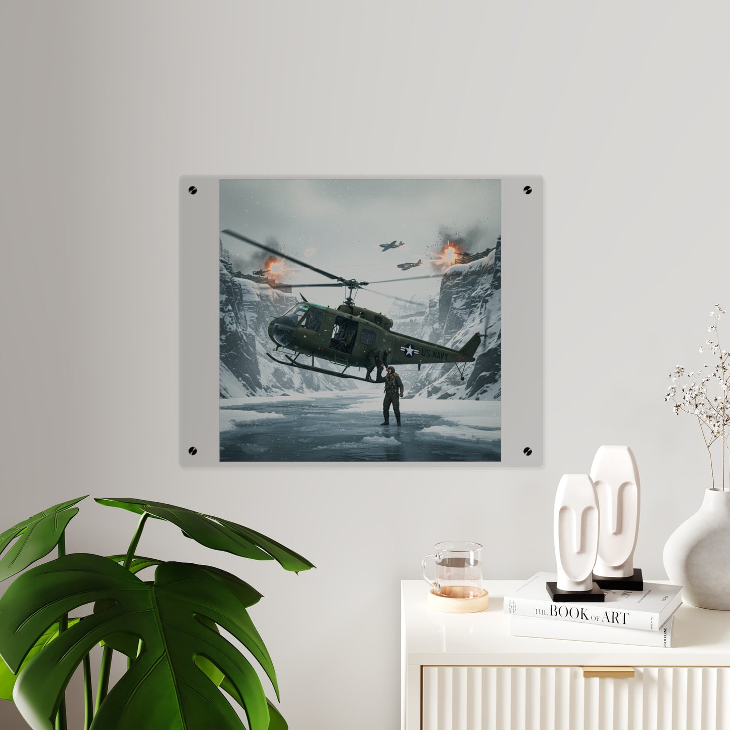 Acrylic Wall Art Panel - Rescue Mission from Majon-ni and Samdong-ni attack - Korean War